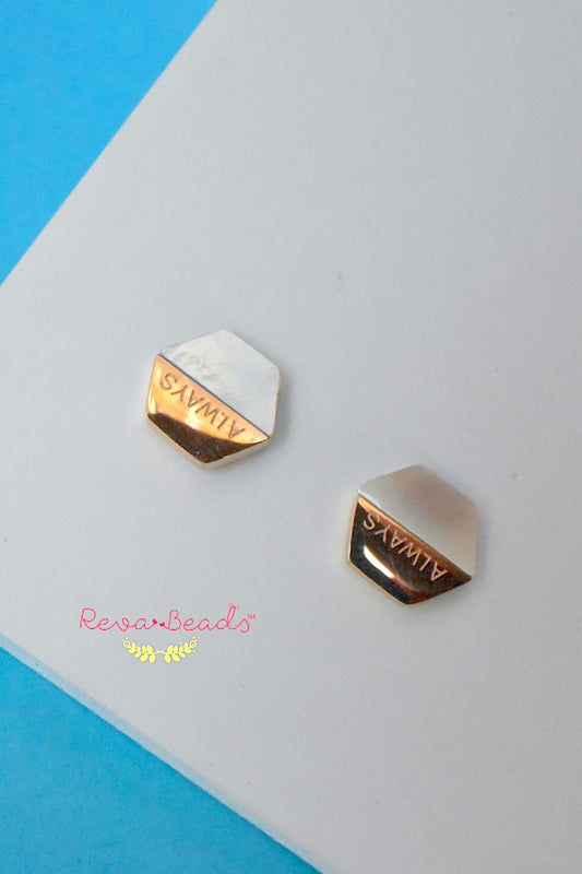 minimalist gold polish stud earrings migpse230179
