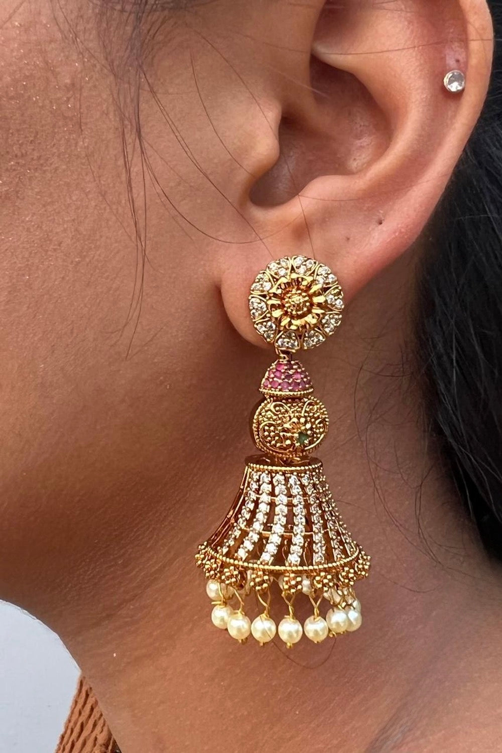 diamond jhumka