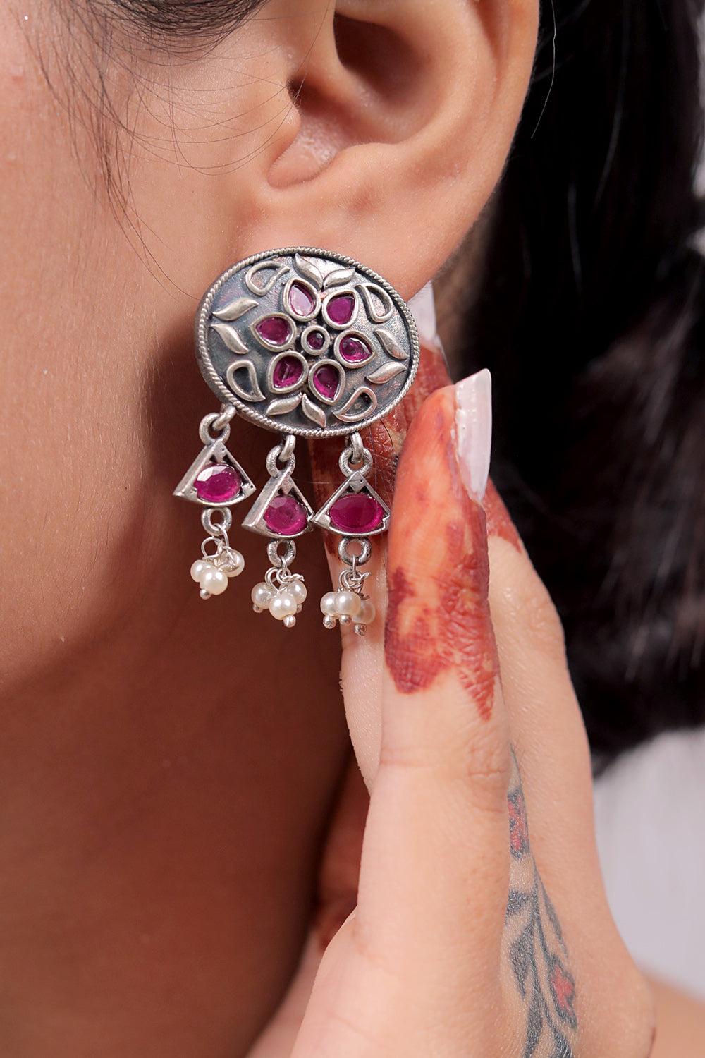tribal stud earrings trse230038