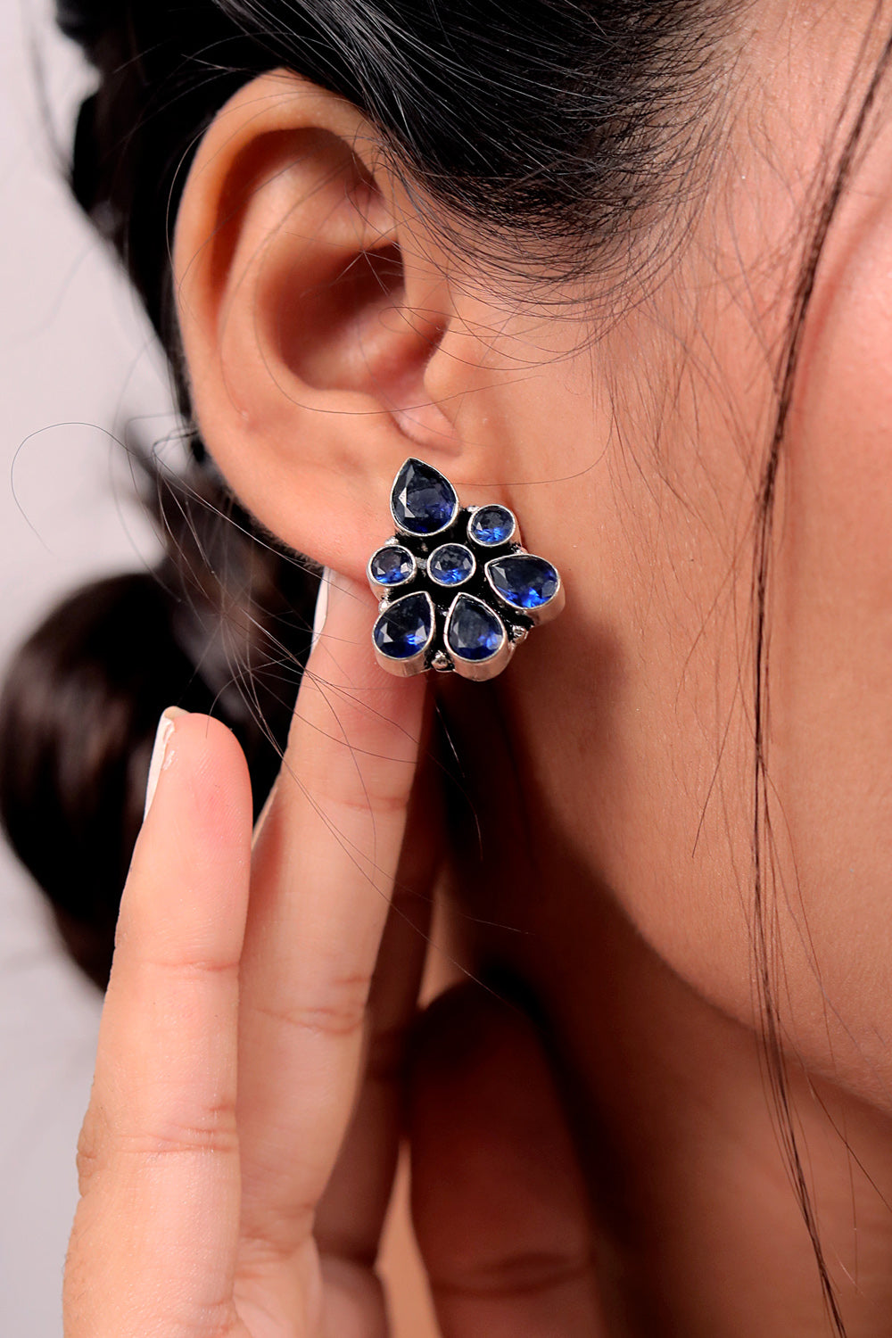 stone studded earrings