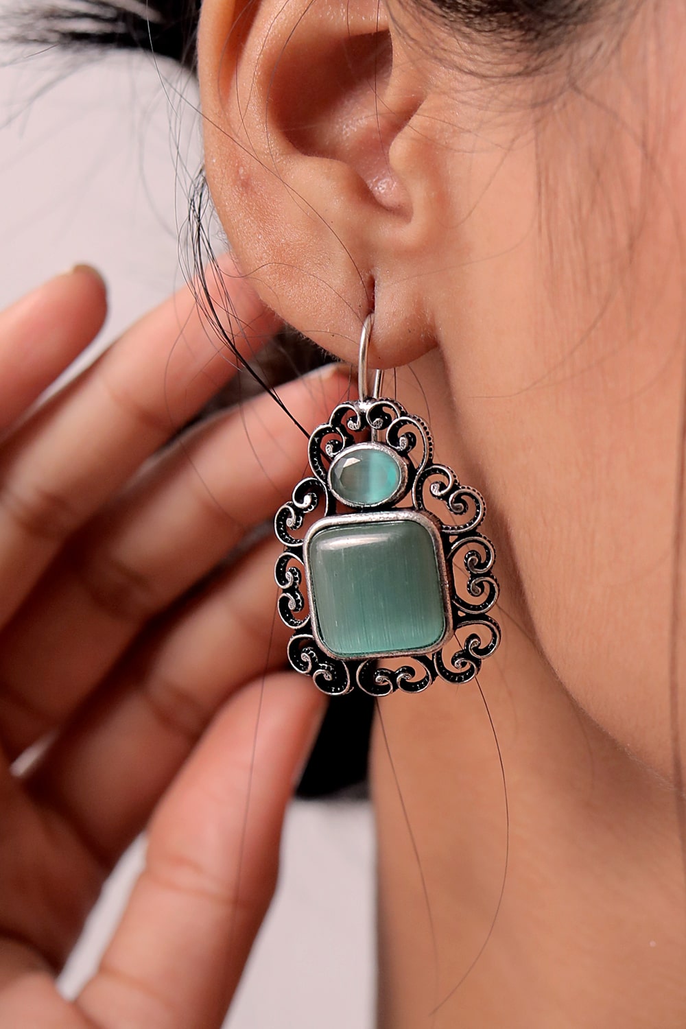 mint earrings