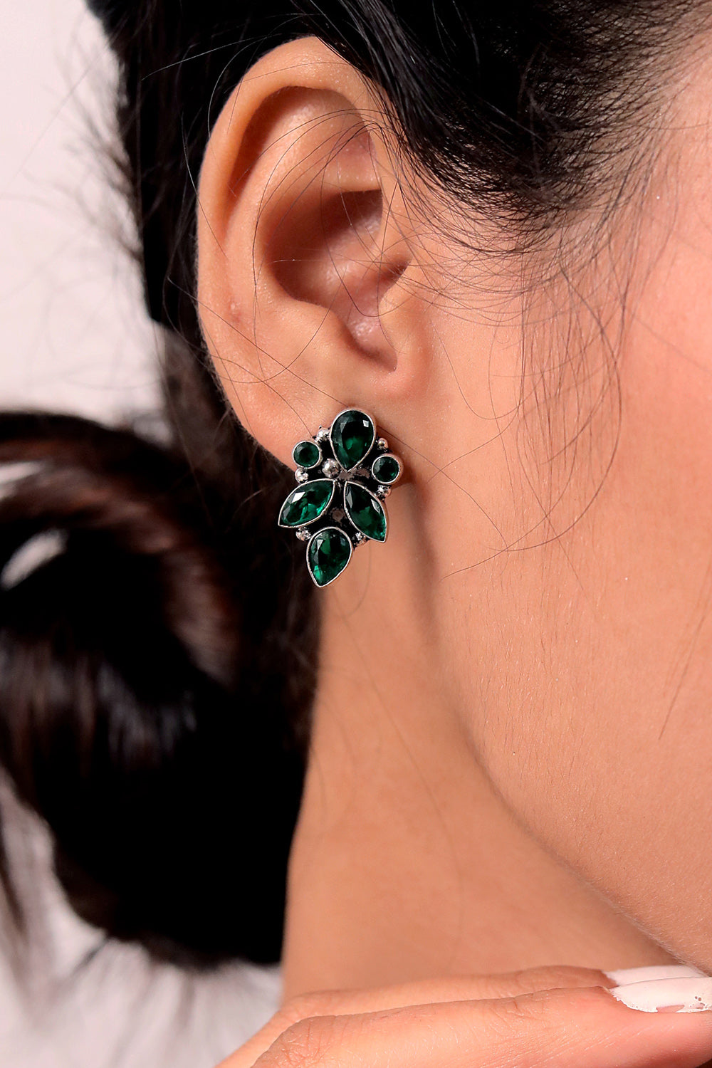 delicate oxidised earrings