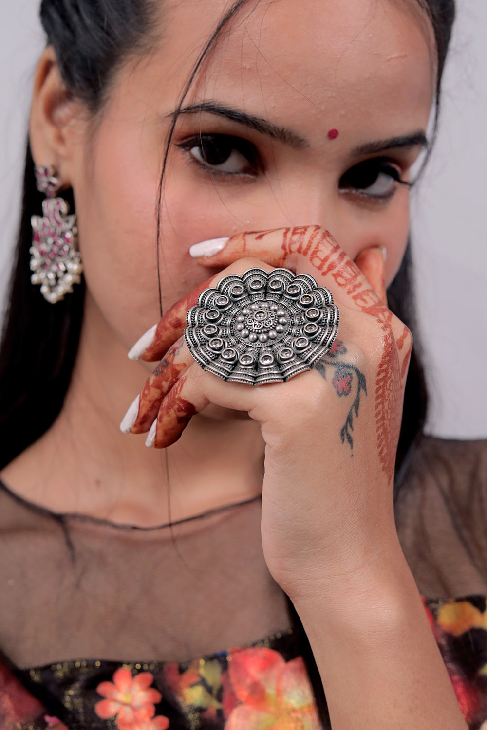statement oxidised ring