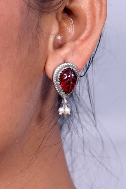 Tribal medium length necklace earrings set trcnes230430