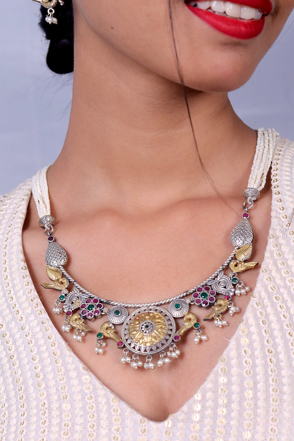 dual tone brass jewelry
