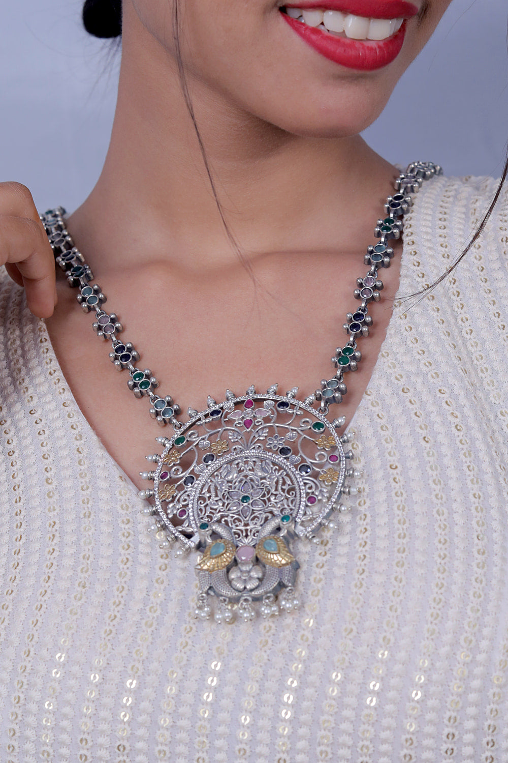 oxidised silver jewelry