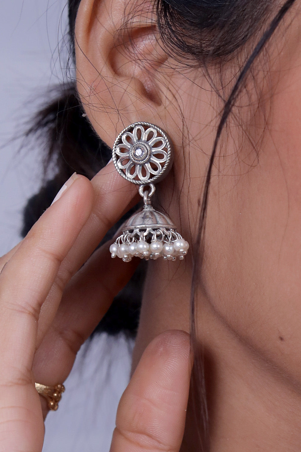 oxidised tribal necklace