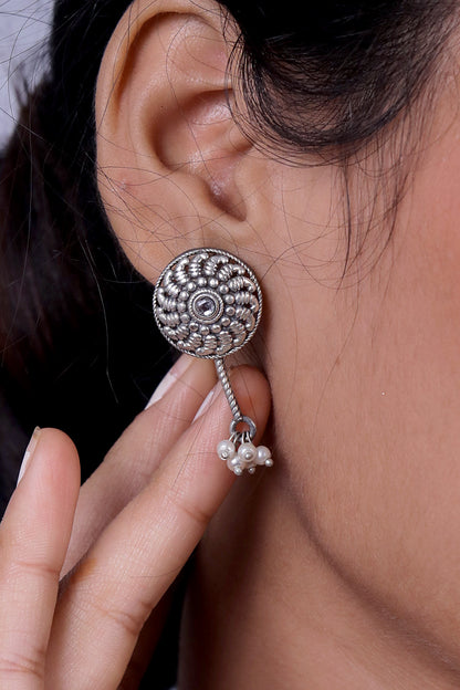 Tribal long necklace earrings set trlnes230495