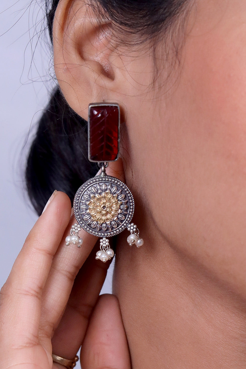 carved stone oxidised