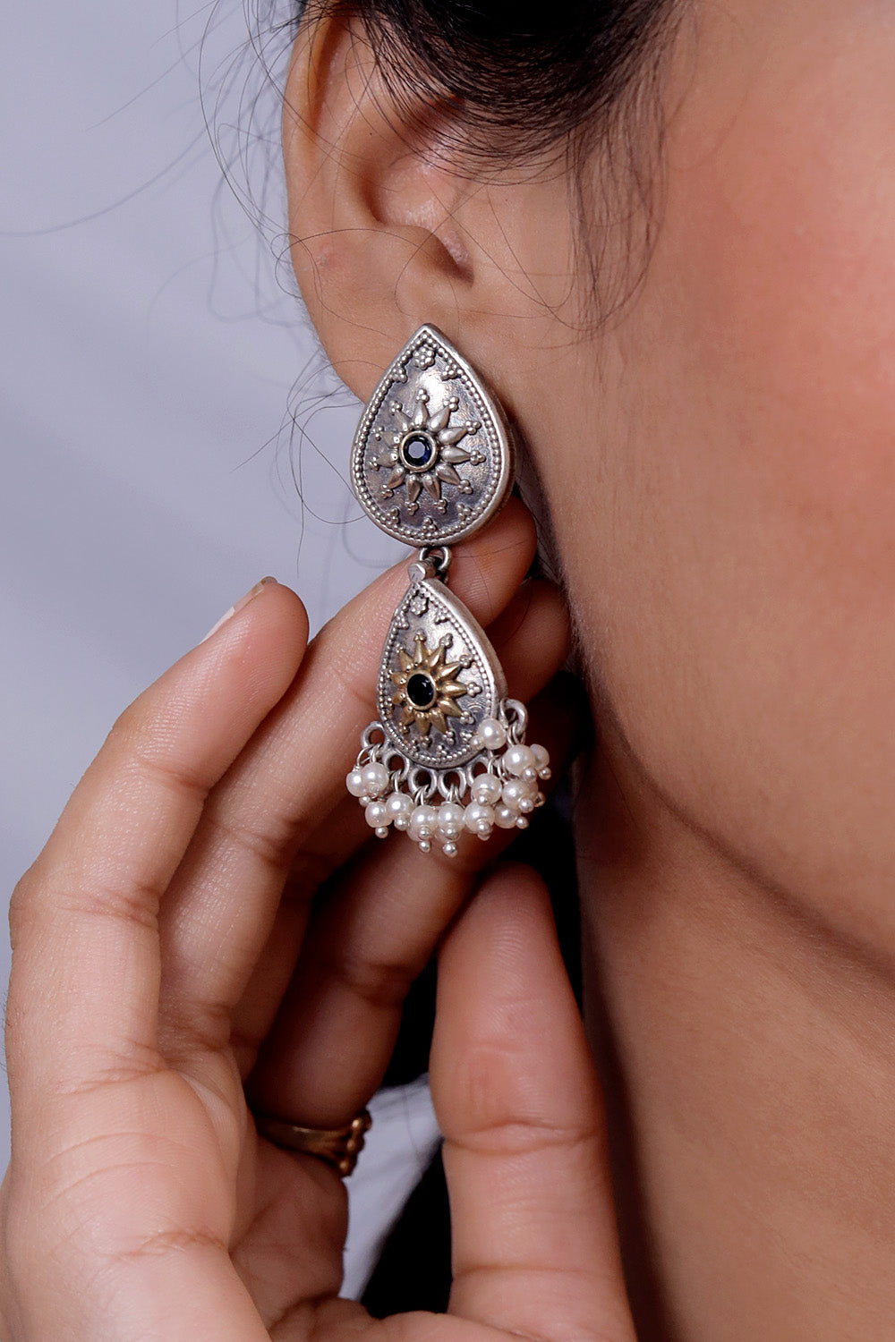 brass oxidised jewellery