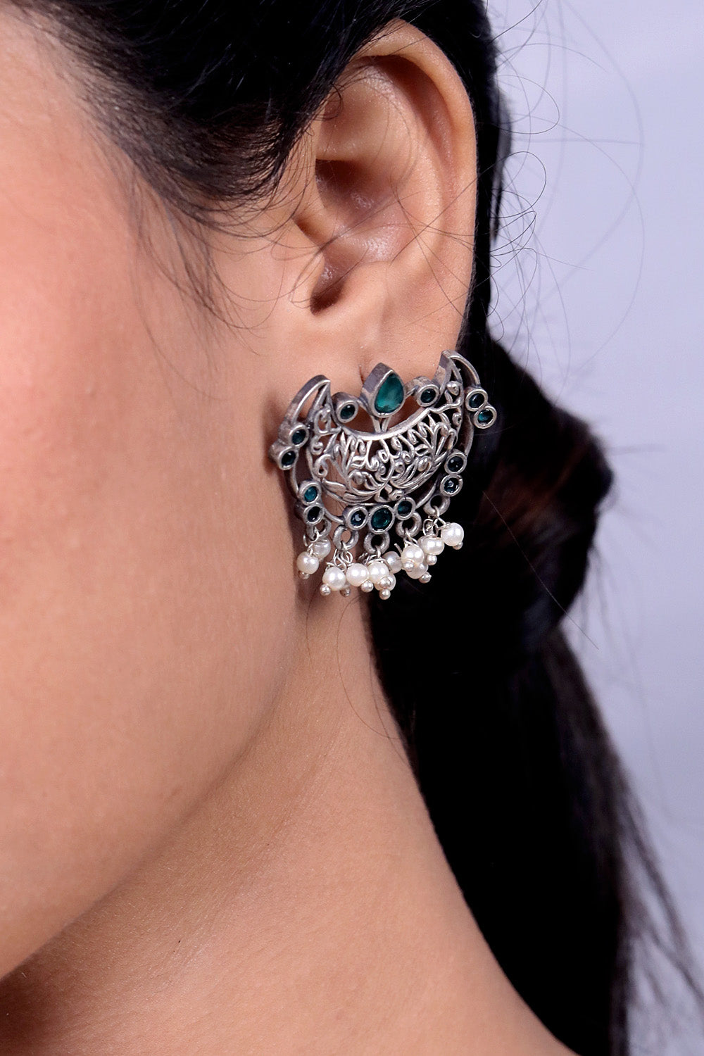 lightweight oxidised earrings