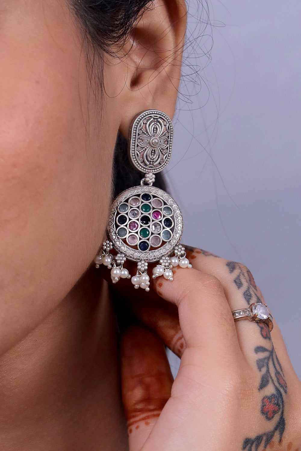 navratna earrings