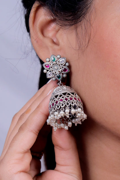Tribal jhumka earrings trje230522