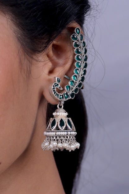 Tribal jhumka earrings trje230513