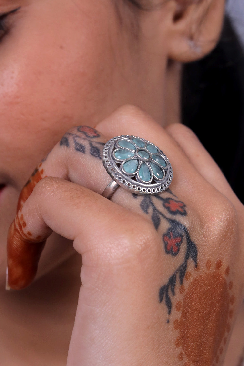 pastel finger ring