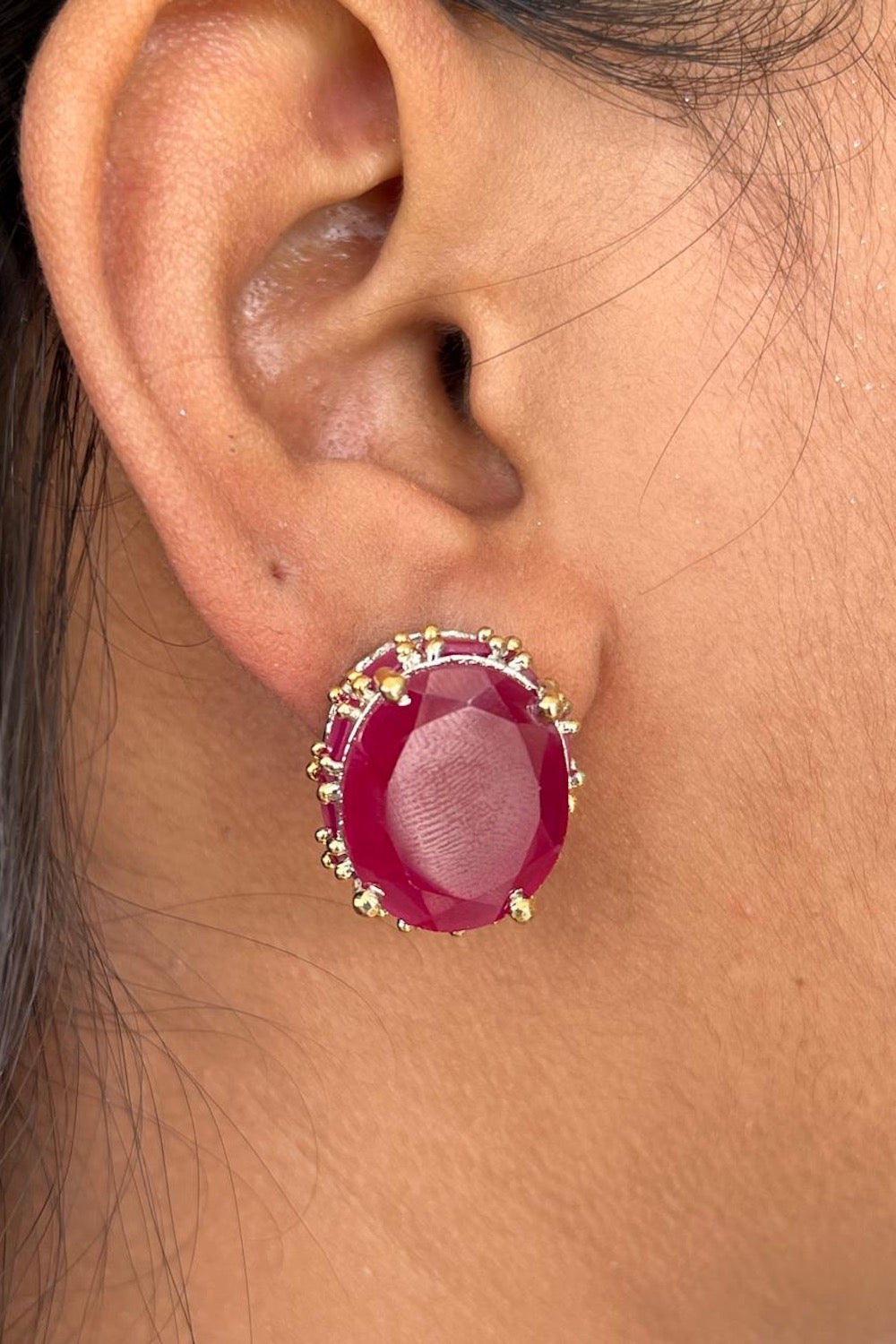 ruby earrings