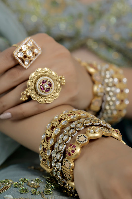 indian wedding bangle stack