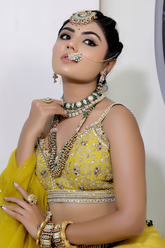 haldi ceremony jewellery