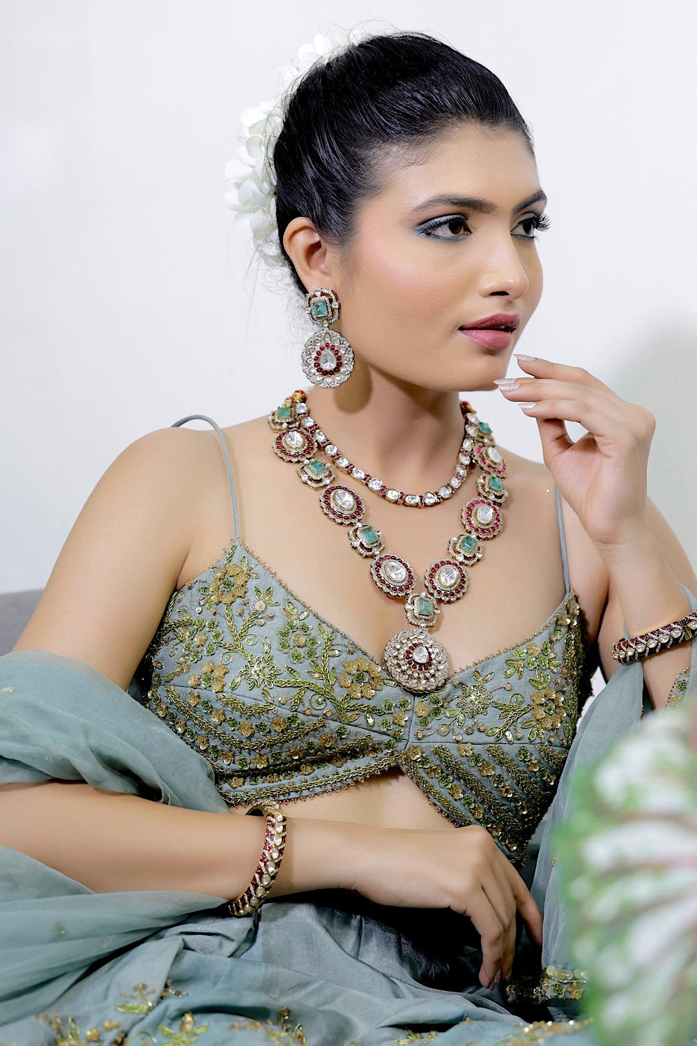 mint pota ruby antique set
