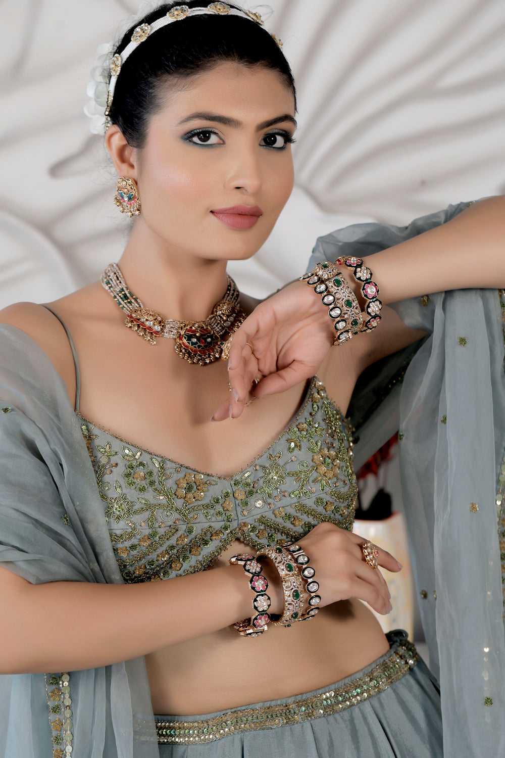 moissanite kunda bridesmaid jewellery