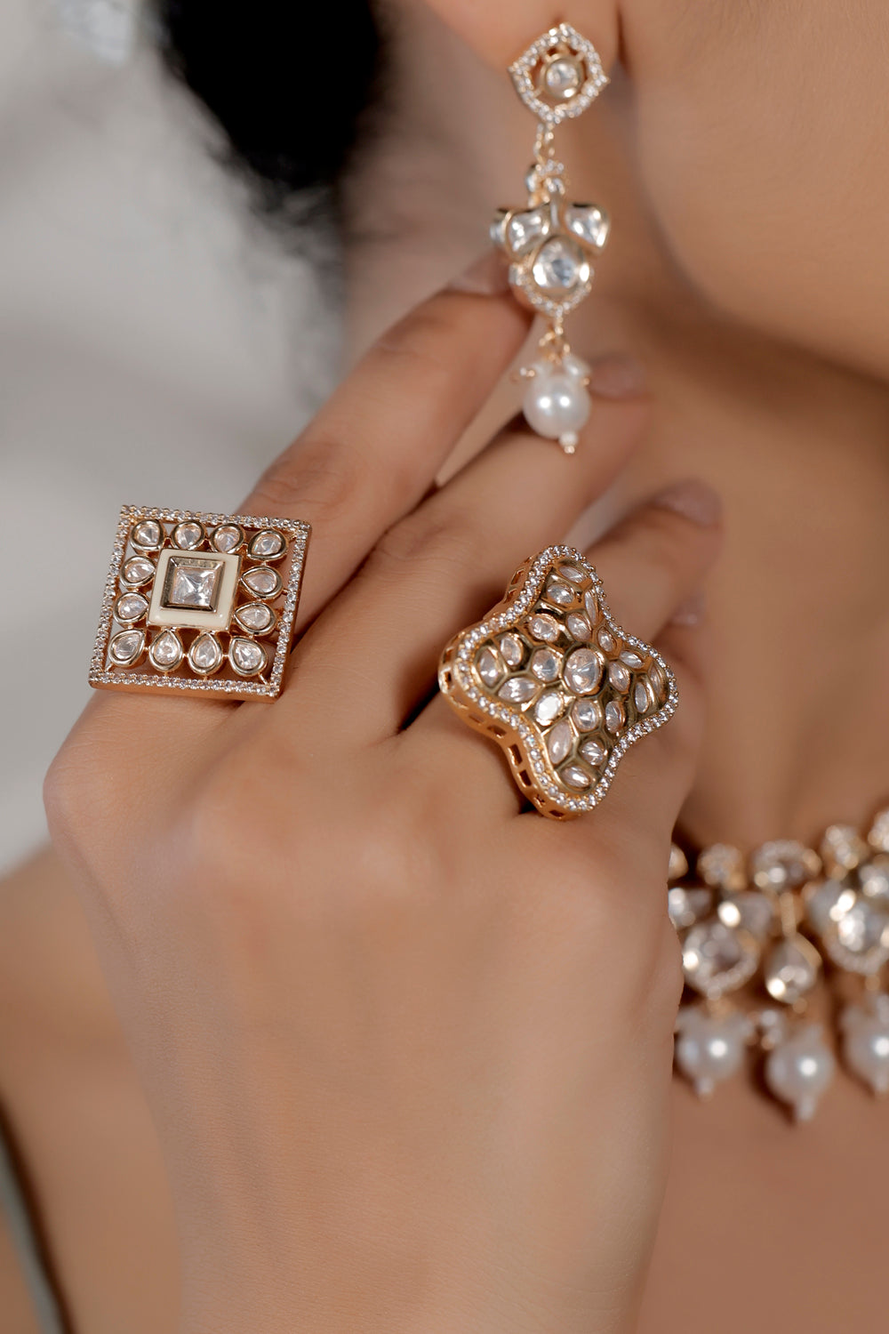mossanitekndan cz adjustable finger ring