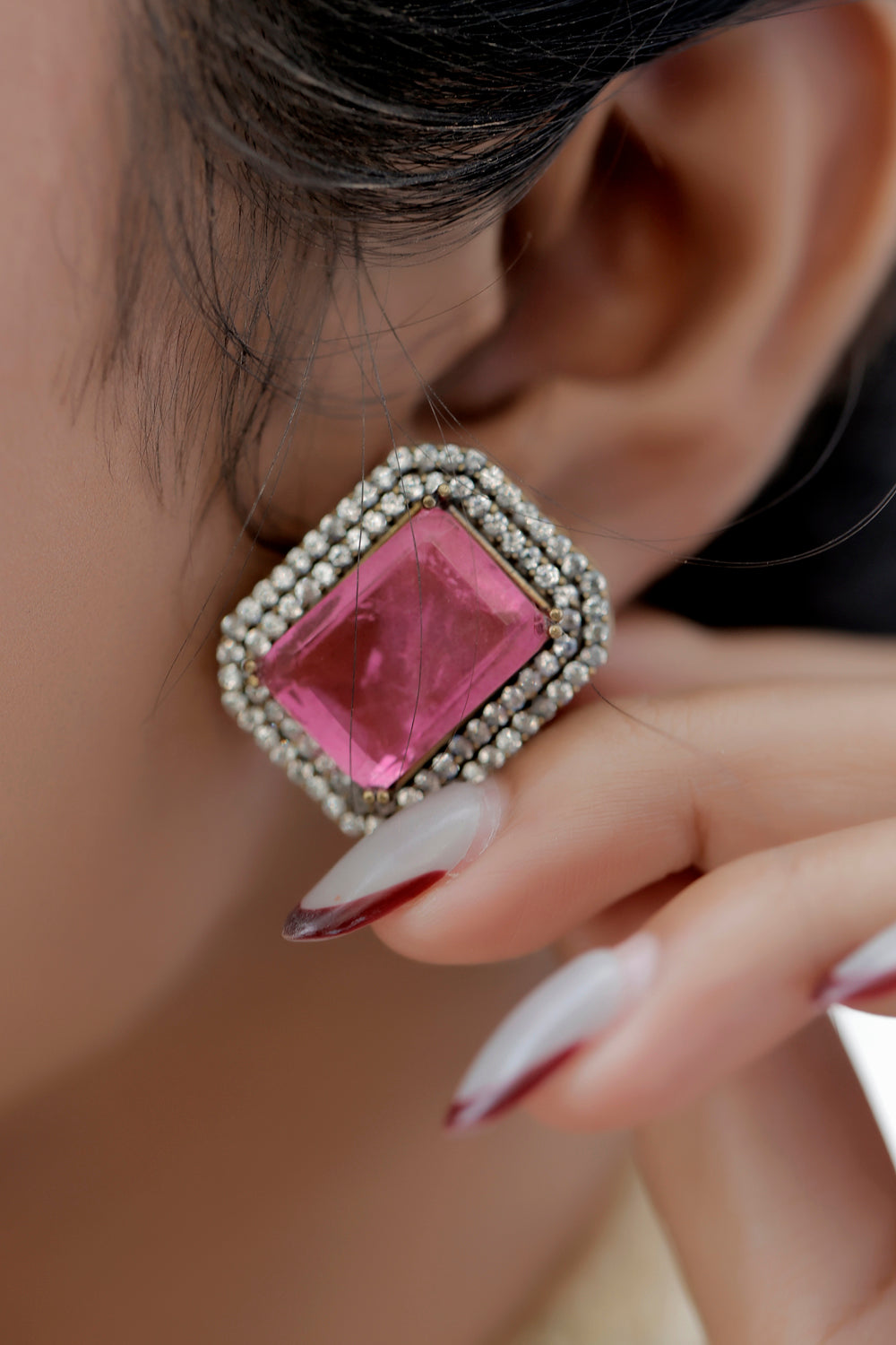 pink doublet stone jewelry