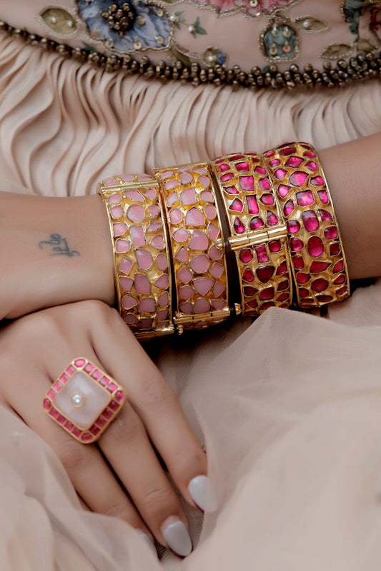 colourful kundan bangle