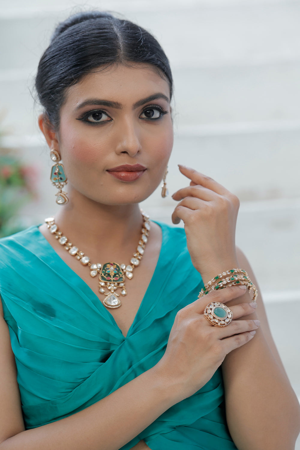 moissanite necklace set