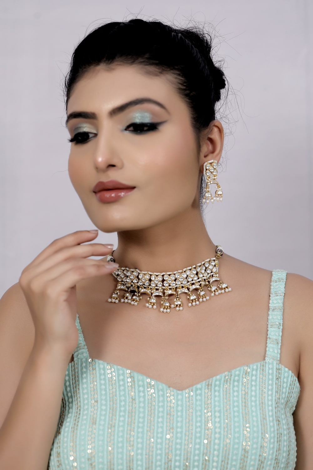 handmade necklace earrings
