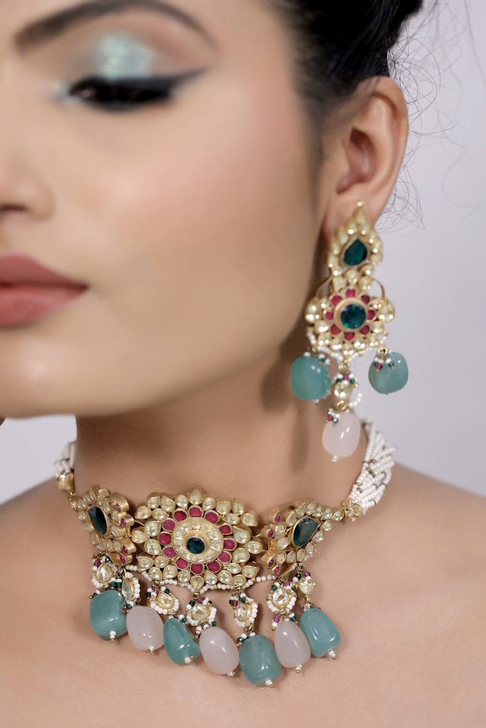kundan choker necklace