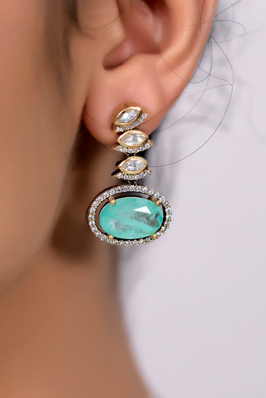 mint polki necklace set