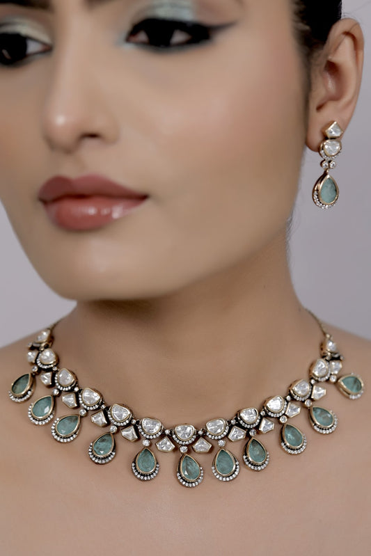 mint bridesmaid necklace