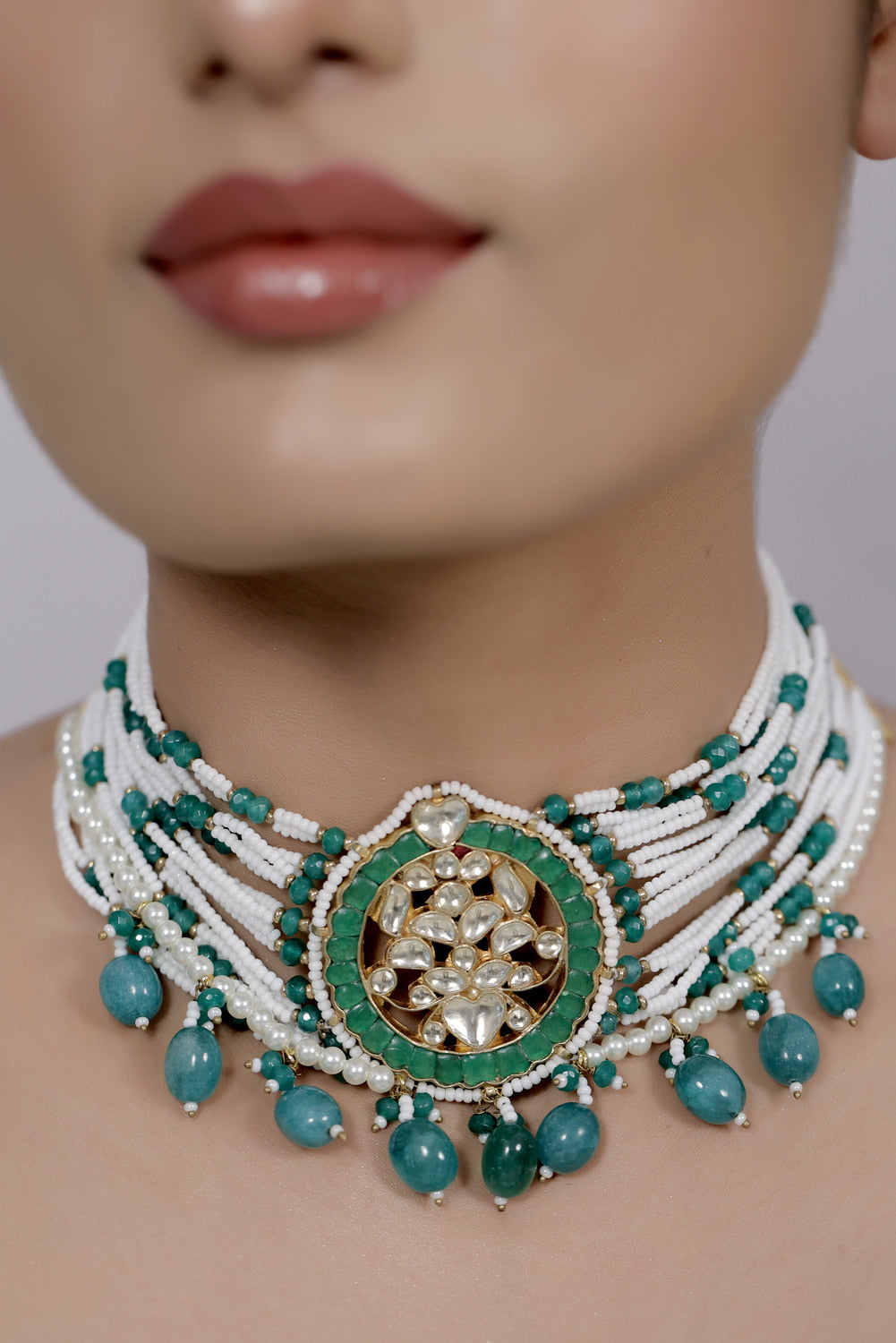 Kundan Choker Necklace kchn220794