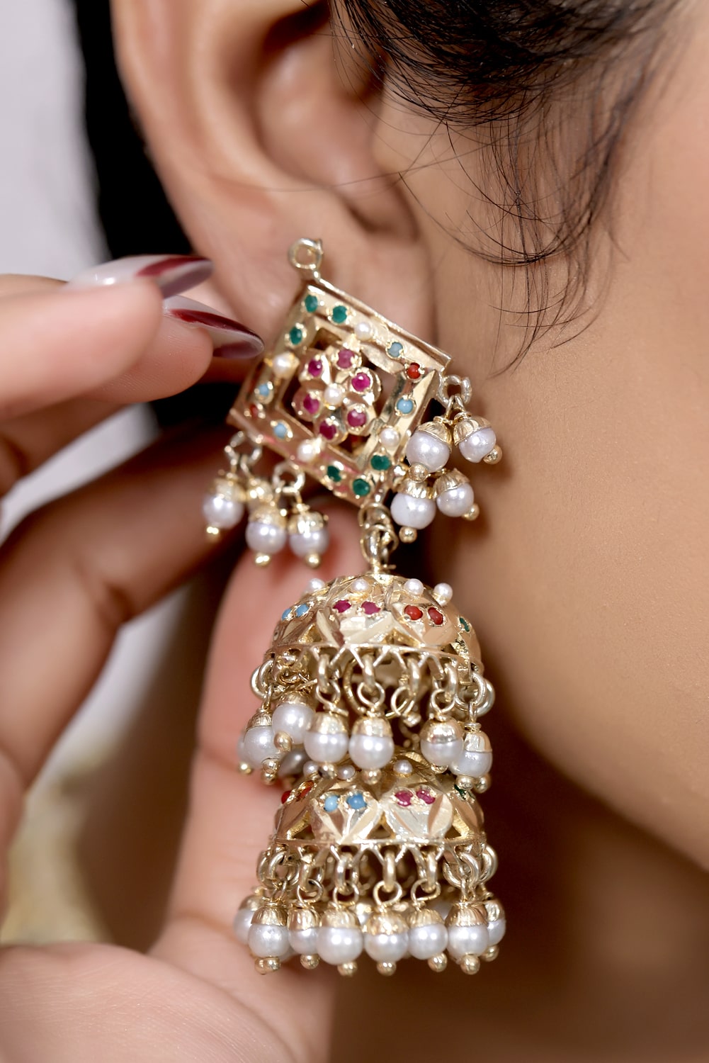 hydrabadi jadau earings