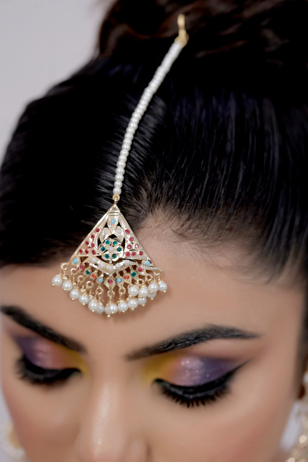 pearl jadau tika