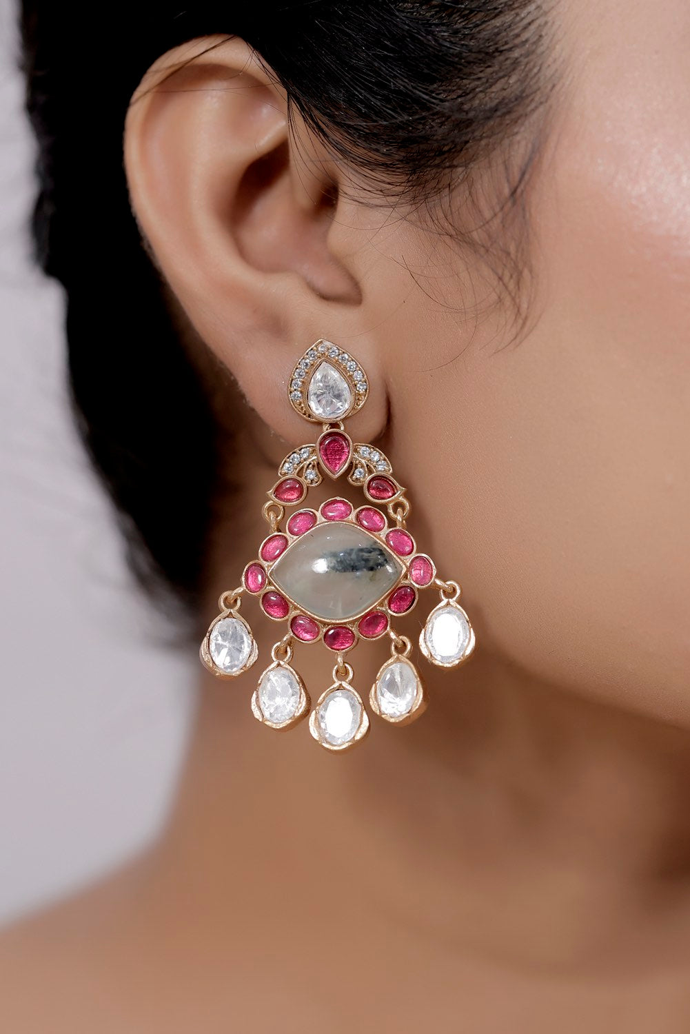 prehnite eearrings