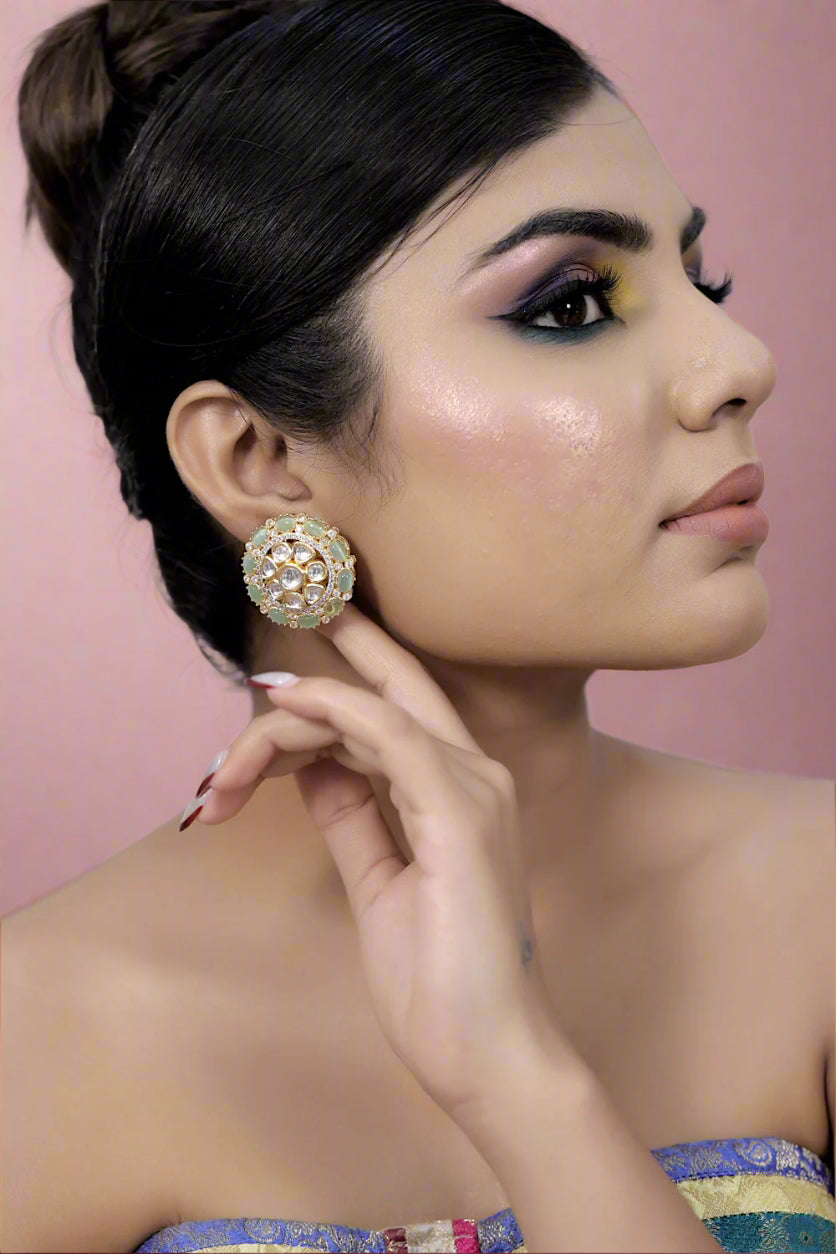 kundan studs