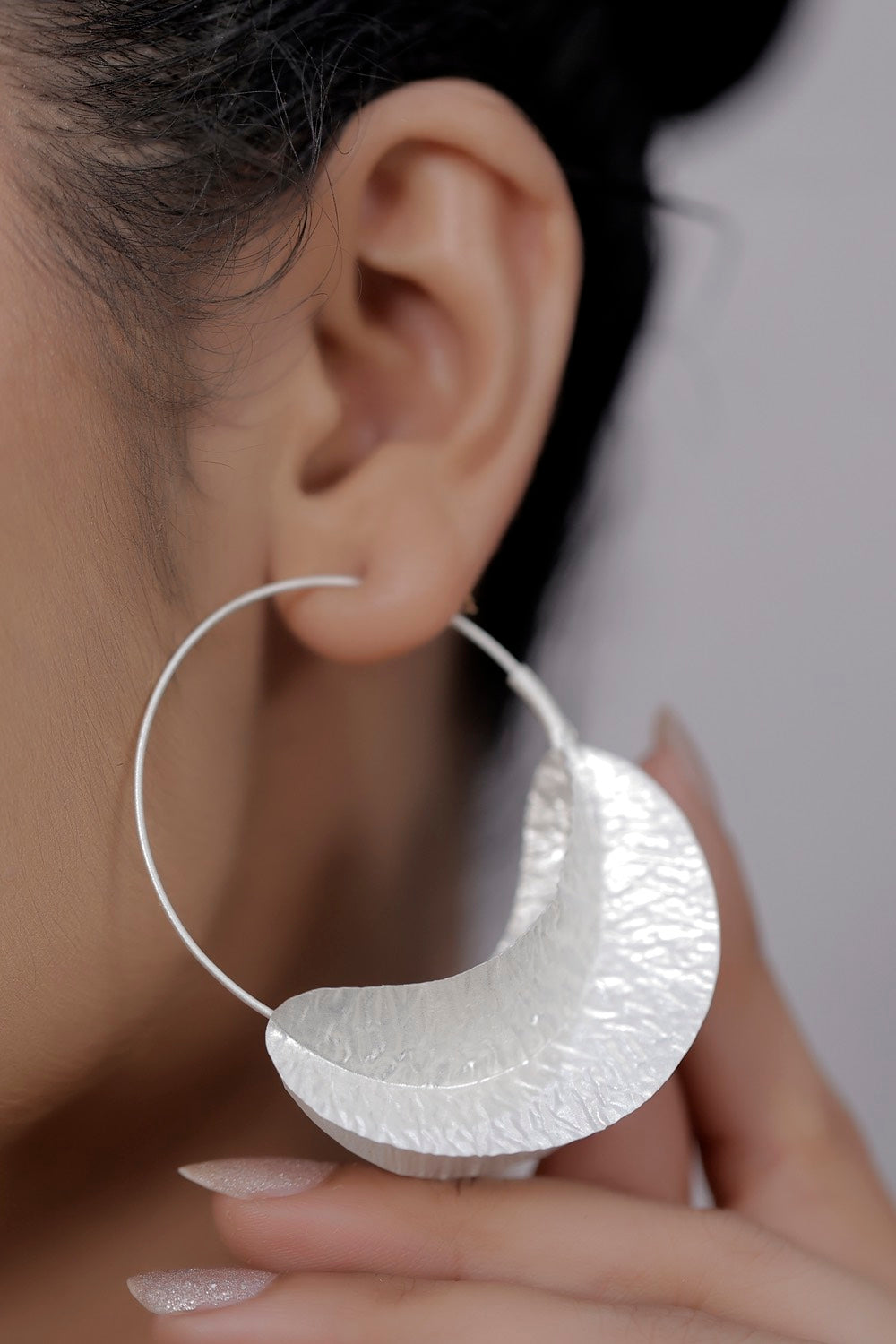 sterling silver hoop earrings