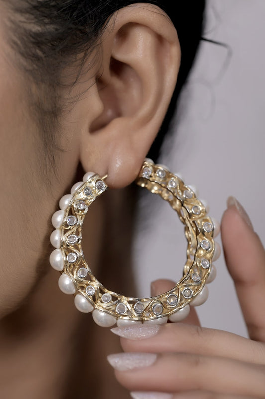 ad gold polish drop earrings 230763