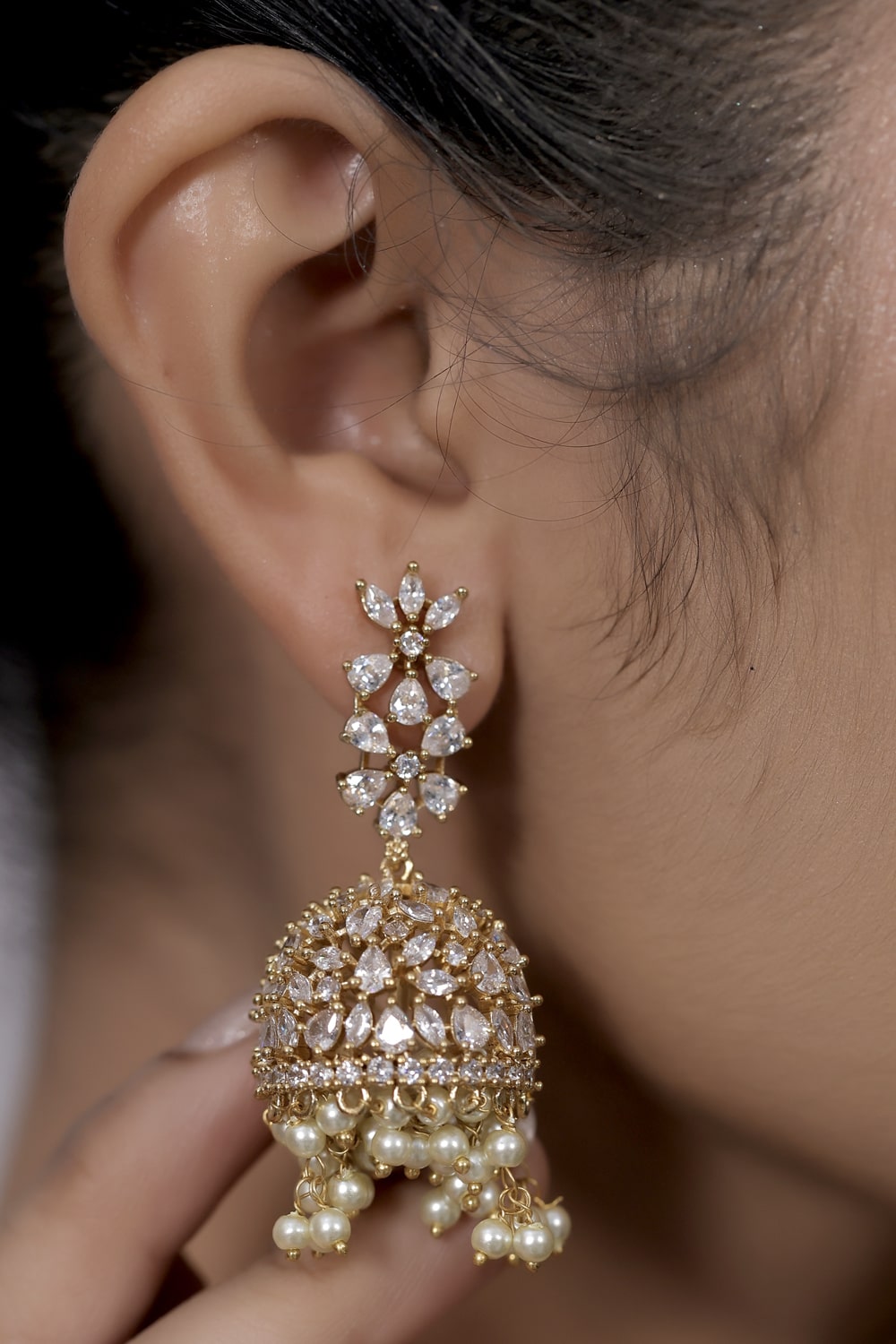 diamond jhumka