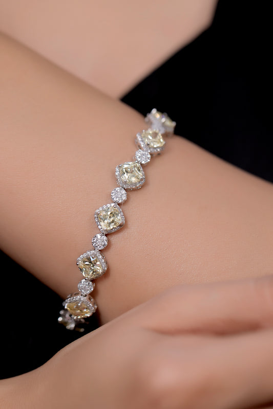 diamond white gold bracelet