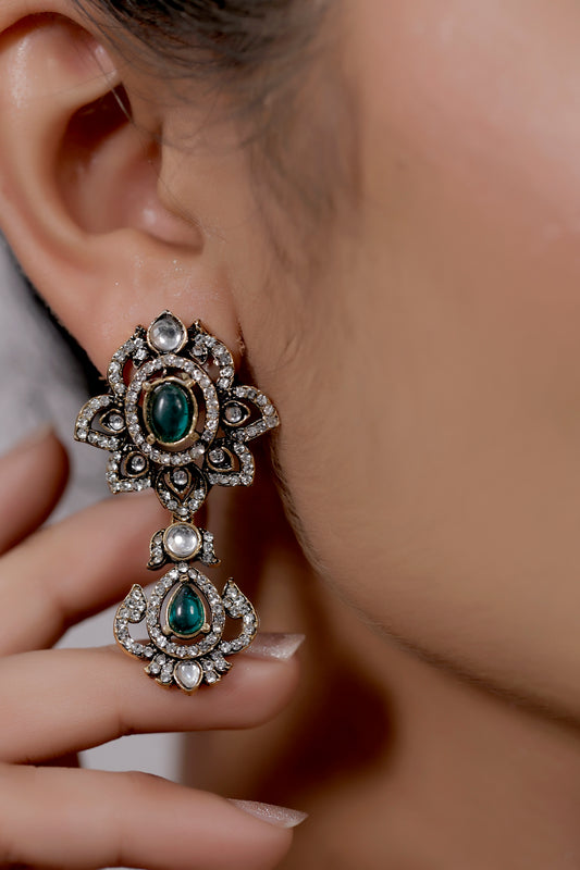 ruby kundan stone necklace