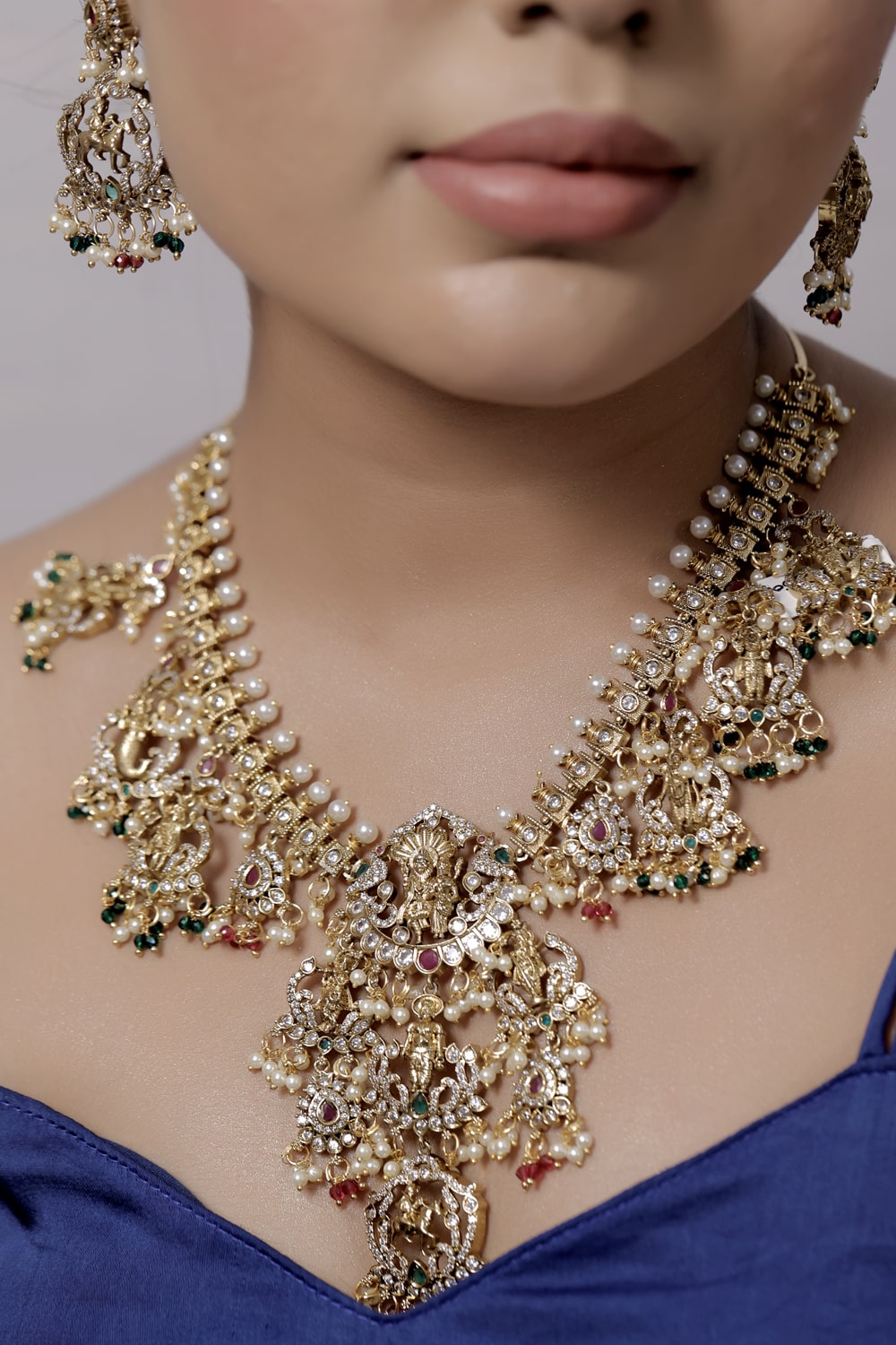 lord vishnu dashavtar necklace