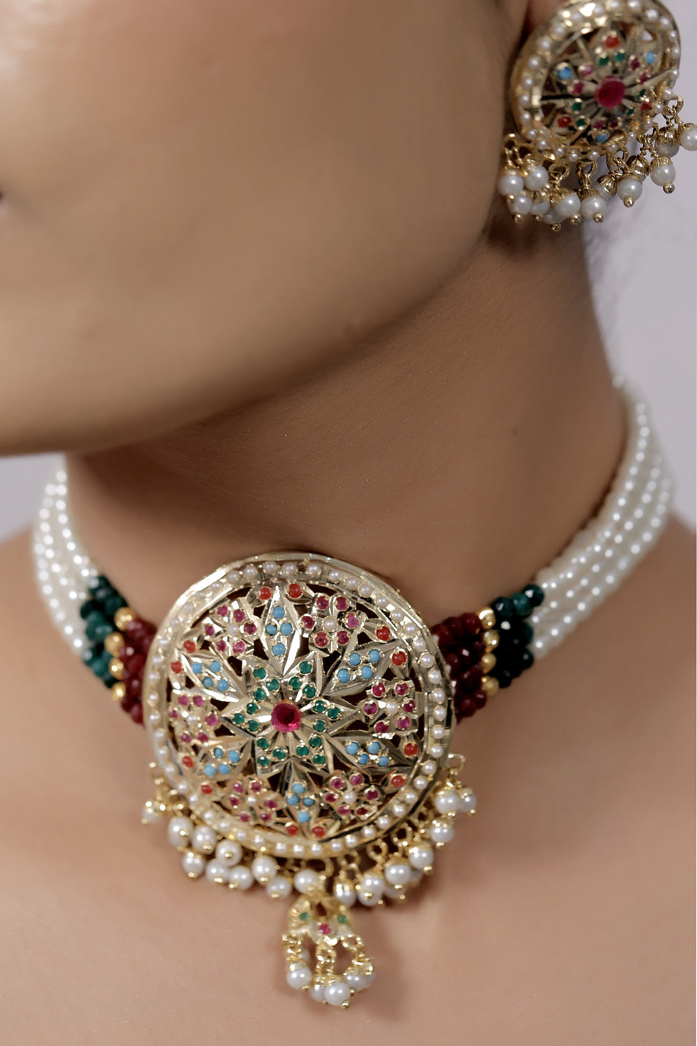 jadau kundan necklace set