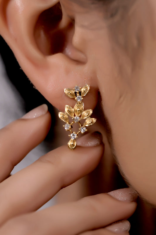 diamond look alike earrings