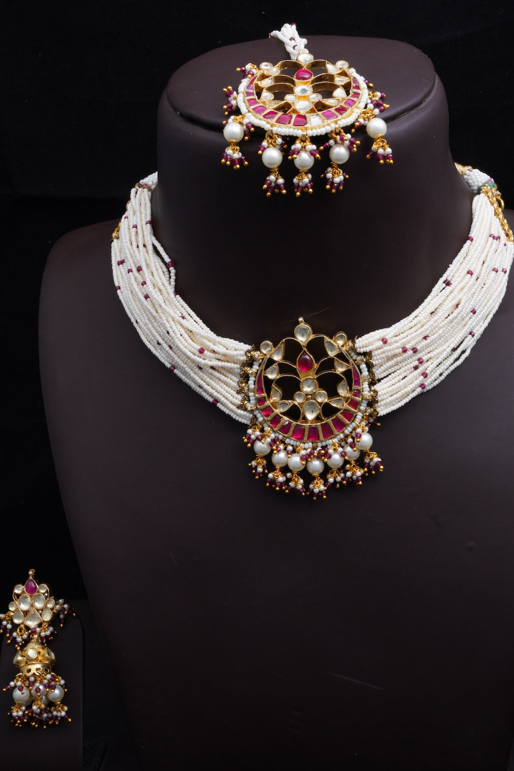 necklace earrings tika set
