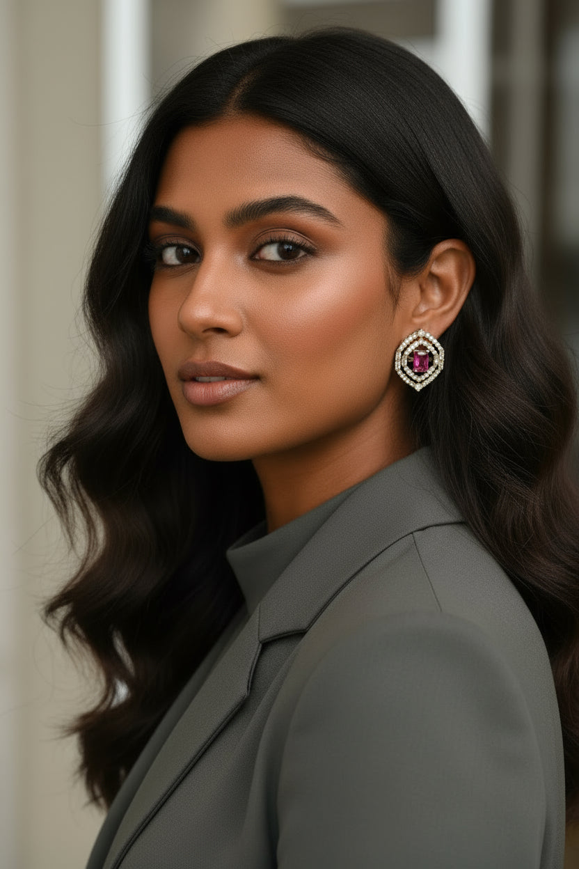 diamond stud earrings