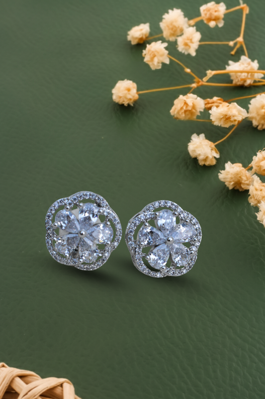 silver stud earrings