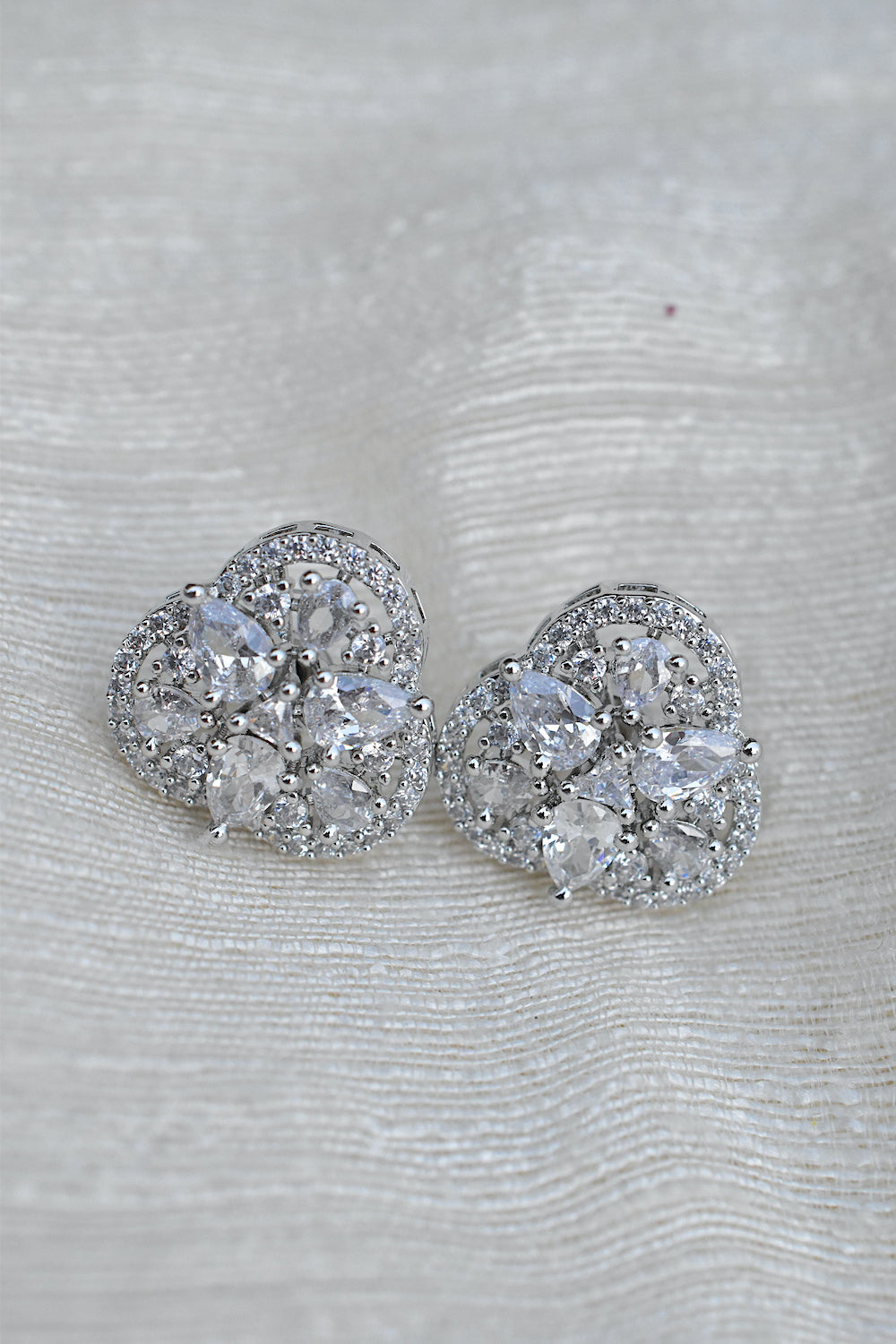 ad silver polish stud earrings adspse 250273