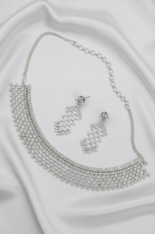 diamond choker earrings